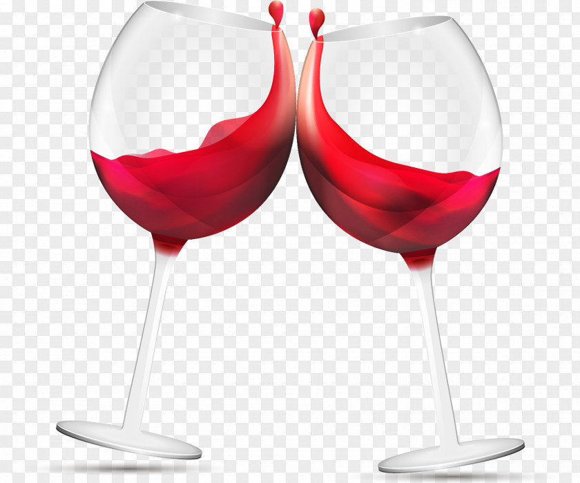 Red Wine Glasses PNG