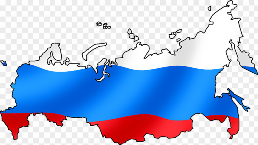Russia Flag Of Map Clip Art PNG