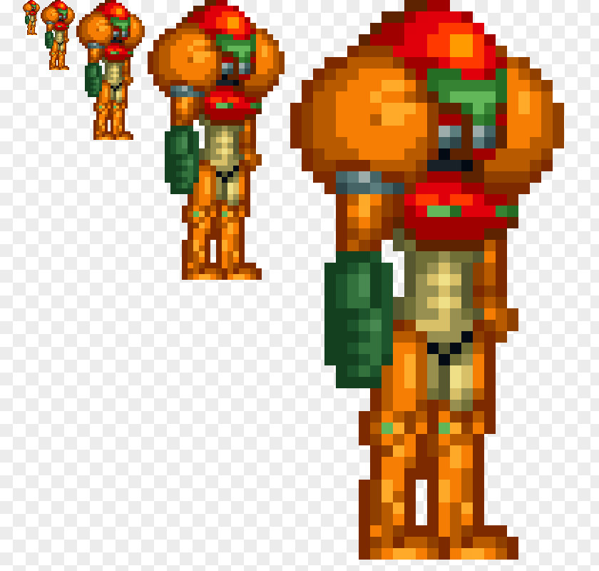 Sprite Metroid Art Toy Font PNG