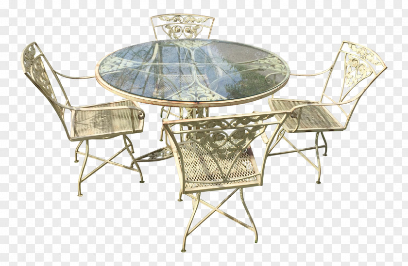 Table Chairish Garden Furniture PNG