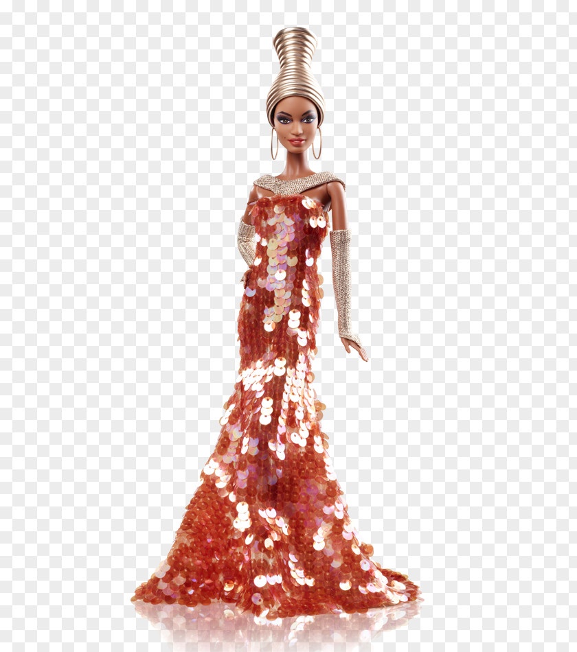 Color Collection Coral Byron Lars Plum Royale Barbie Doll Fashion Mattel PNG