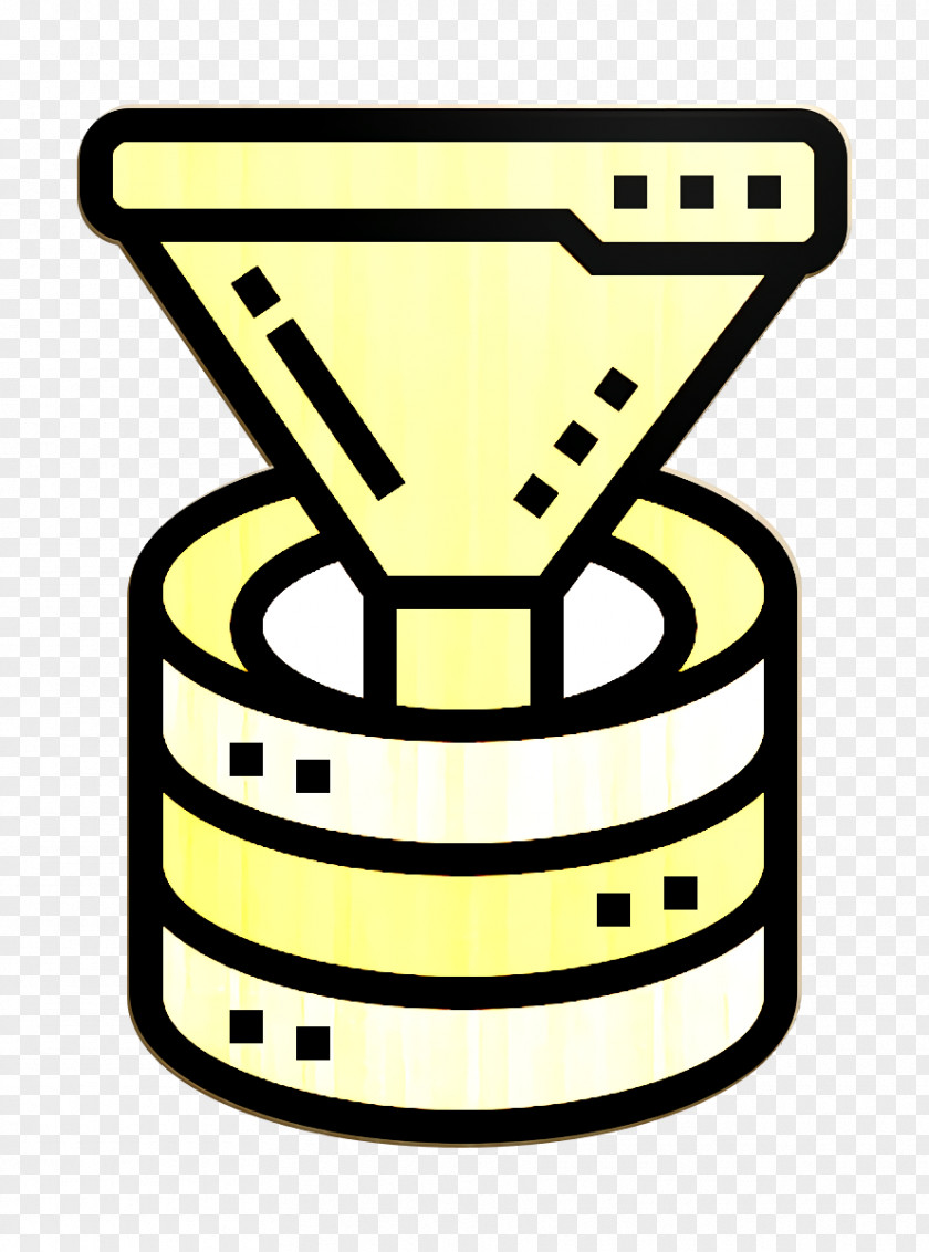 Funnel Icon Filter Database Management PNG