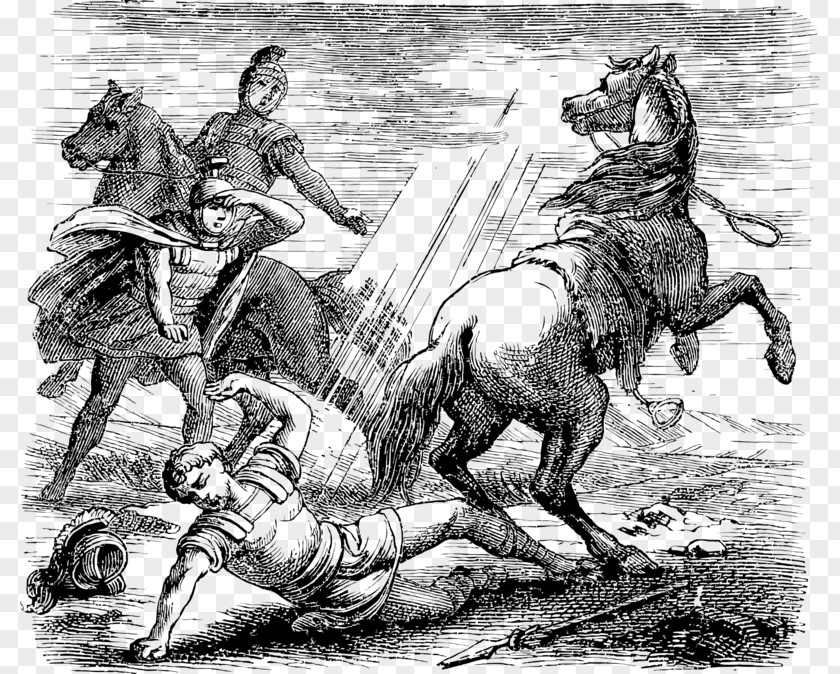Battlefield Kill Horses The Conversion Of Saint Paul Apostle Religious Illustration PNG