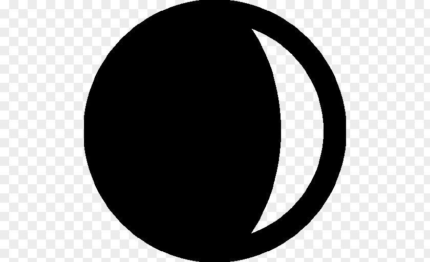 Crescent Monochrome Photography Circle Symbol PNG
