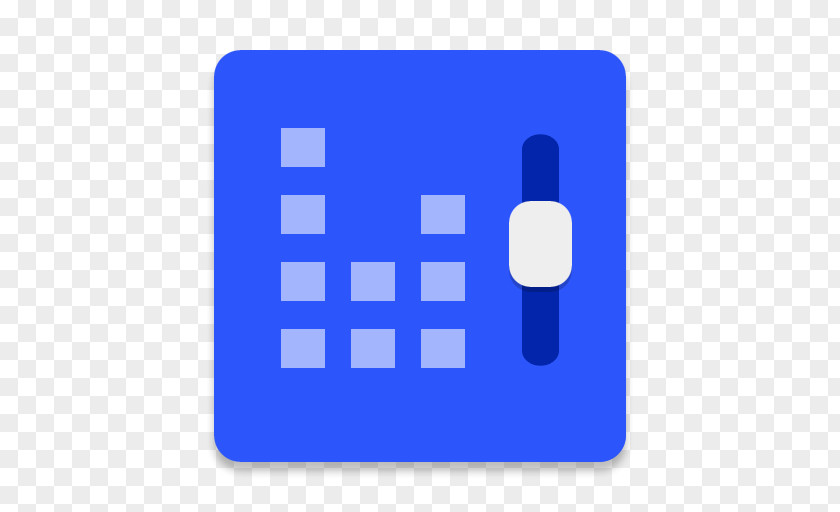 Equalizer Blue Square Area Text PNG