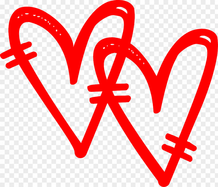 Two Hearts Clip Art.Others Heart Drawings PNG
