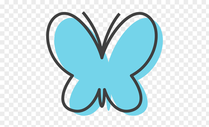 Blue Butterfly Drawing Color Insect PNG