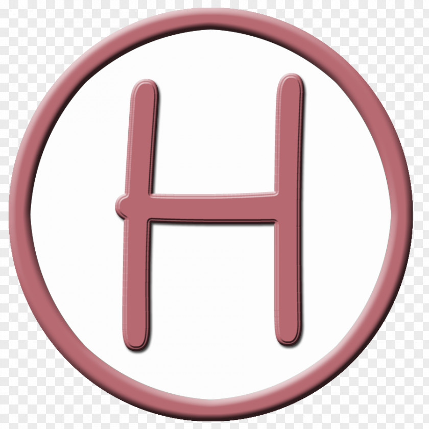 Circle H Letter All Caps Disk PNG
