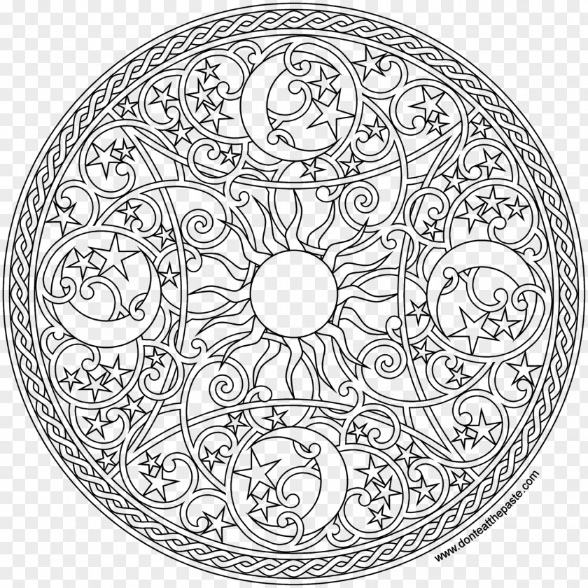 Color Mandala Coloring Book Adult PNG