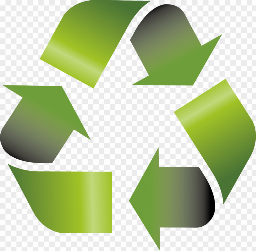 Green Flag Vector Material Recycling Symbol Icon PNG