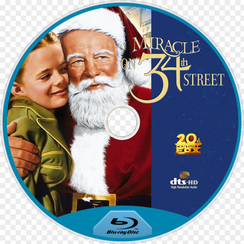 Miracle On 34th Street Santa Claus Maureen O'Hara Film PNG