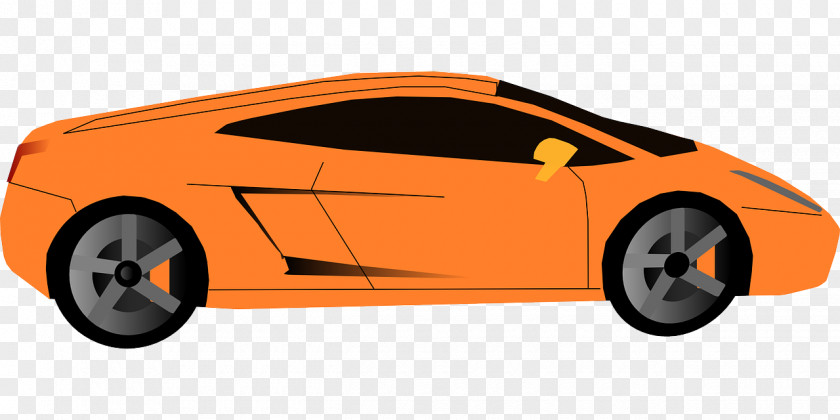 Yellow Sports Car Lamborghini Gallardo Aventador PNG