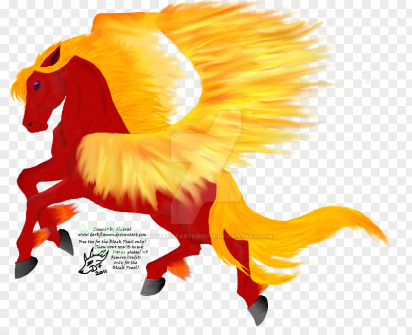 Fire Horse Animal PNG