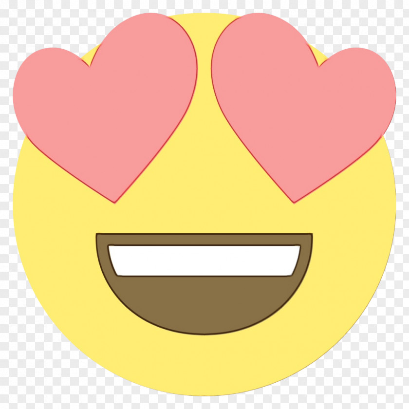 Happy Mouth Love Heart Emoji PNG