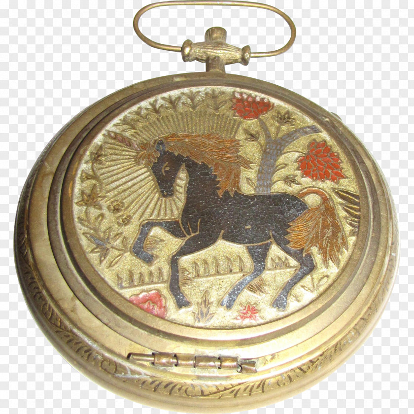 Pocket Watch Ashtray Antique PNG