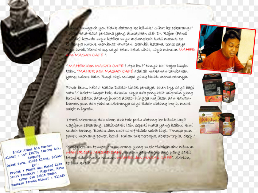 TESTIMONI Testimonial Brochure PNG