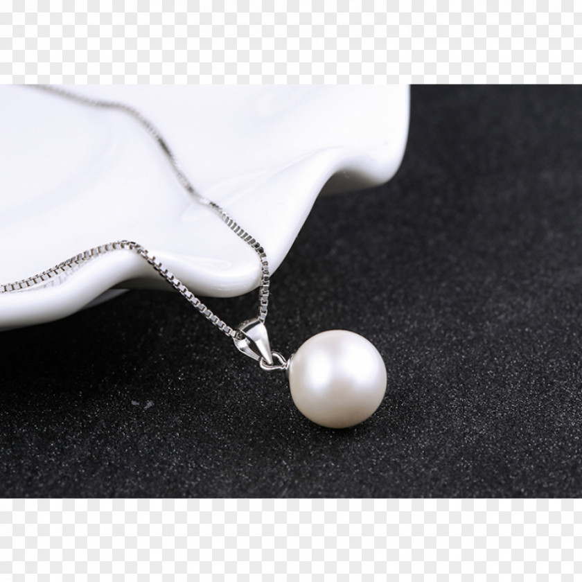 Cultured Freshwater Pearls Pearl Earring Charms & Pendants Necklace Silver PNG