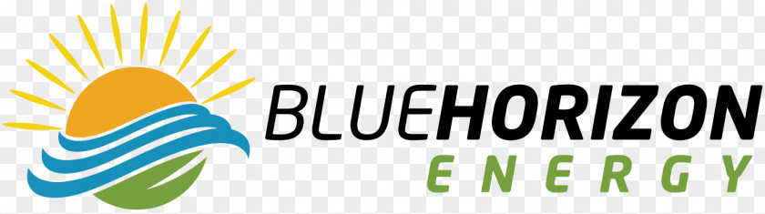 New Energy Blue Horizon Logo All Solar Brand PNG
