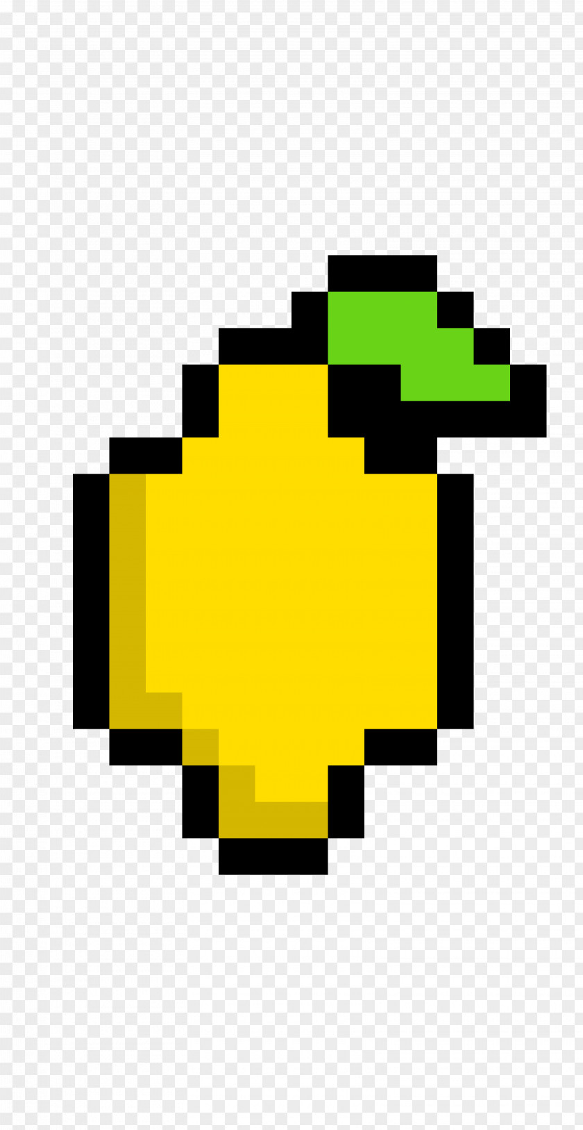 Logo Yellow Pixel Art PNG