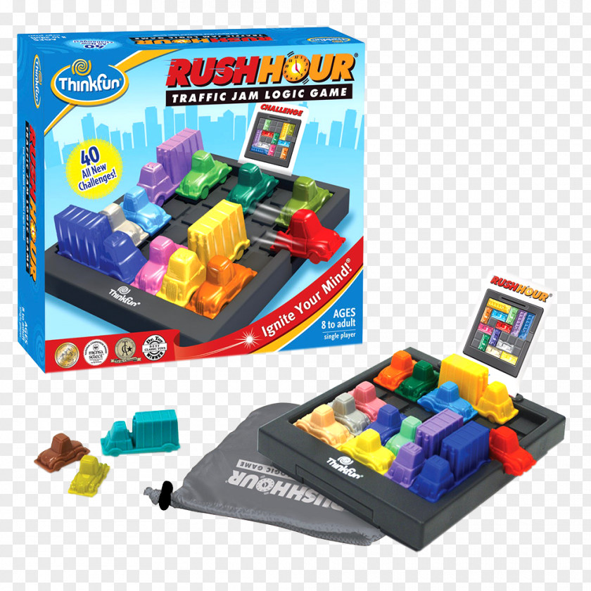 ThinkFun Rush Hour Deluxe Game PNG