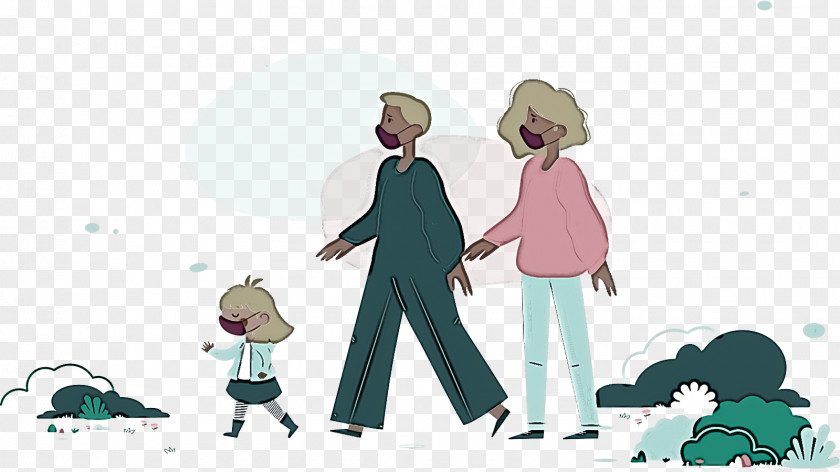 Cartoon Human Family Meter PNG