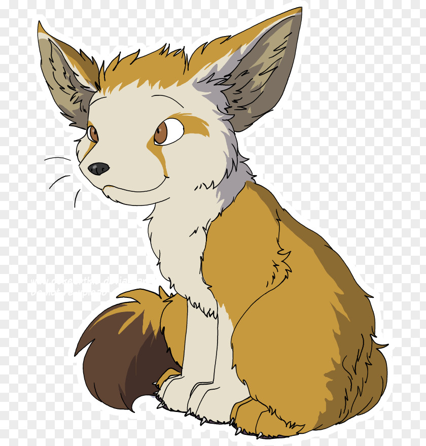 Fennec Fox Red Drawing PNG