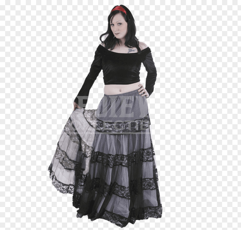Long Skirt Dress Clothing T-shirt Gothic Fashion PNG