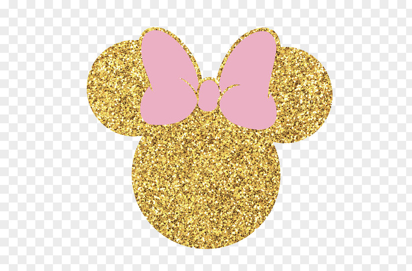 Milshake Minnie Mouse Sticker Glitter Birthday PNG