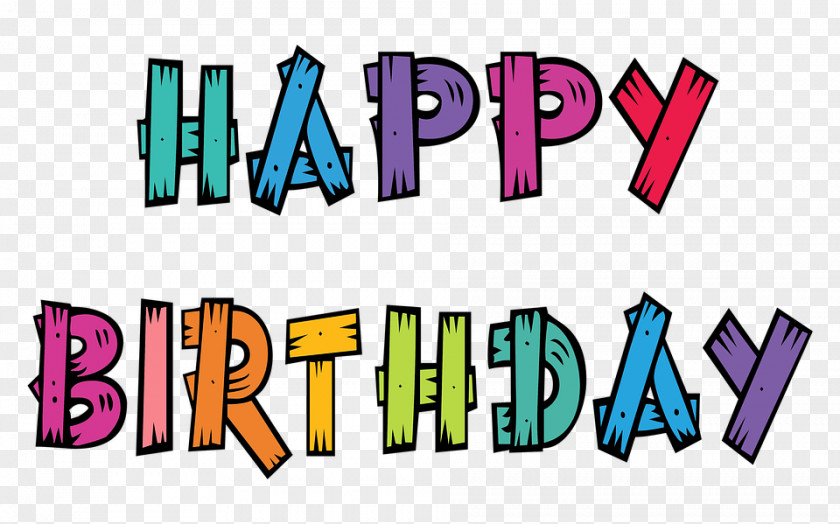 Birthday Typography Text Logo Party PNG