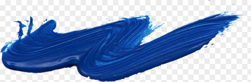 Blue Stroke Brush Paint PNG