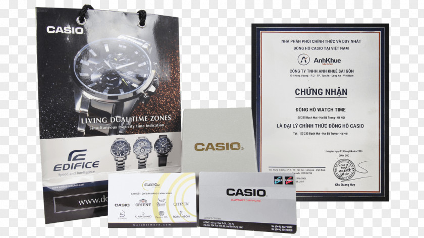 Casio Watch Brand Advertising PNG