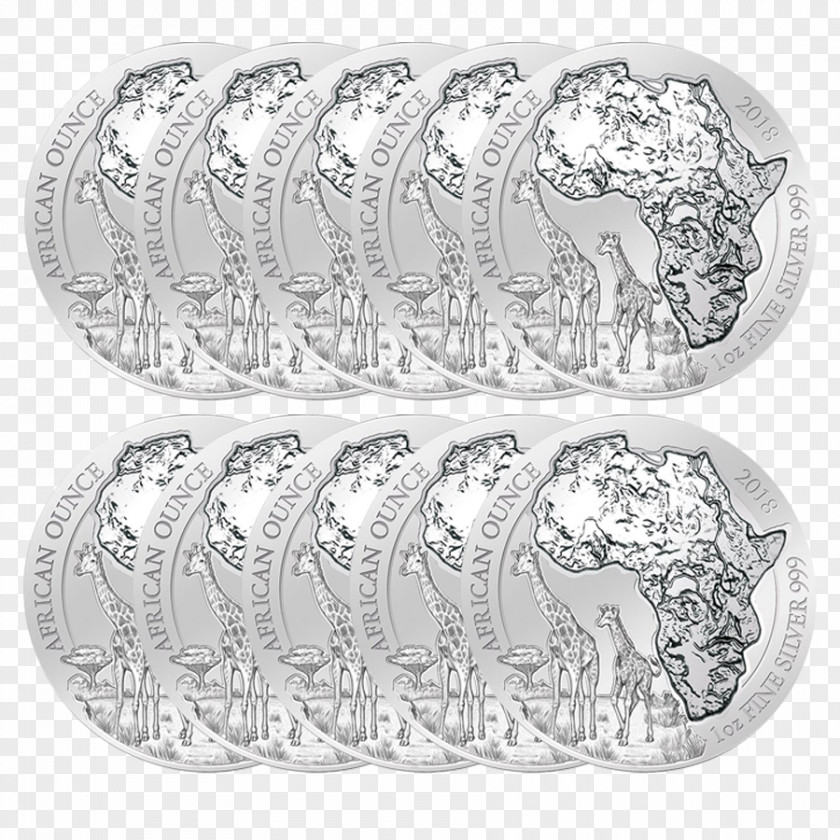Special Offer Gold Hippopotamus Rwanda Pattern Shoe Silver Coin PNG