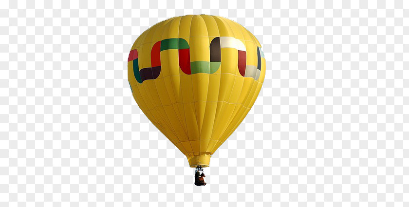 Yellow Hot Air Balloon Ballooning PNG