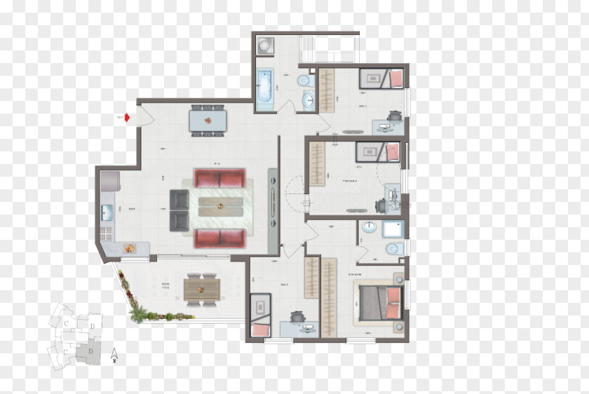 Apartment Floor Plan Business Netanel Group נתנאל תיווך PNG