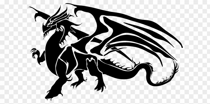 Dragon Chinese Silhouette Clip Art PNG