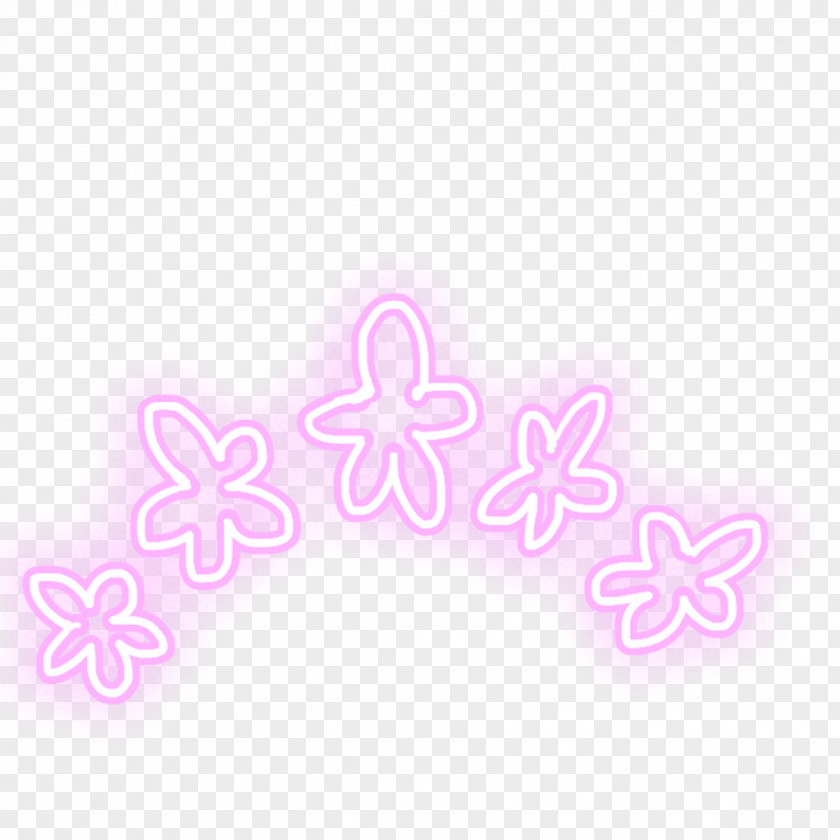 Flower Crown Transparent Pink M RTV Font PNG