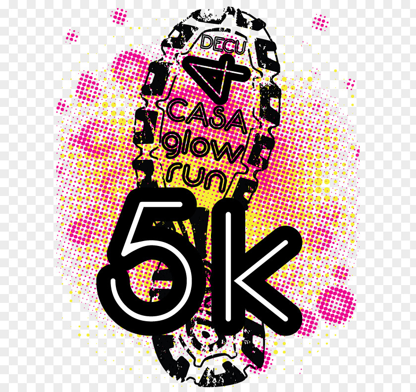 Glow Run Poster Illustration Logo Forsyth Park PNG