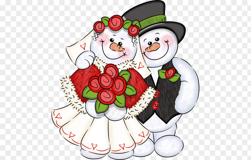 Snowman Lovers Christmas Gift Wedding Greeting Card PNG