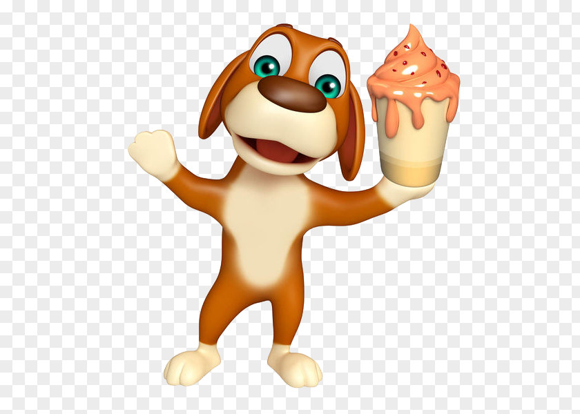 The Puppy Takes Ice Cream Dog Stock Photography Illustration PNG