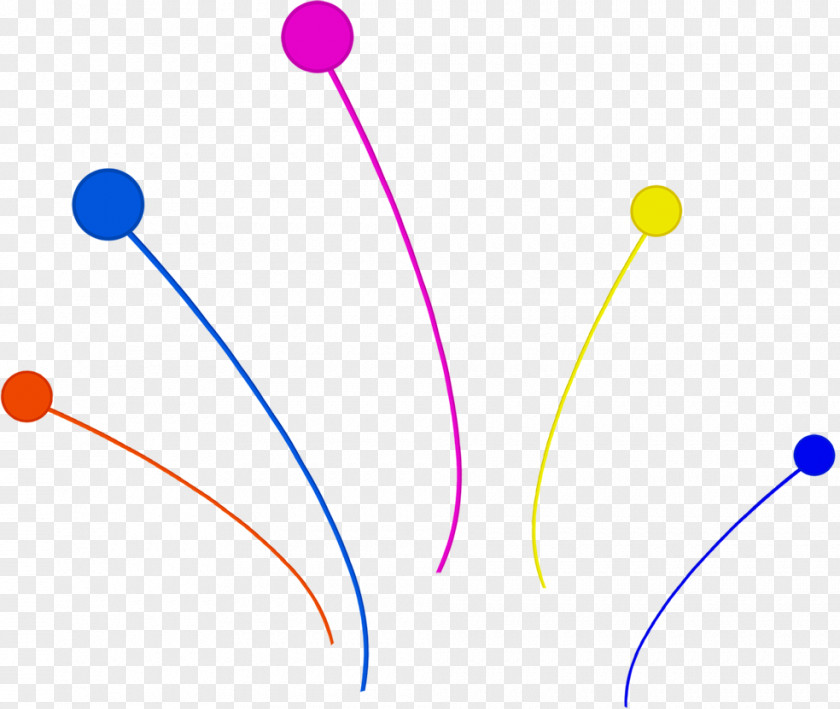 Color Dotted Line Point PNG