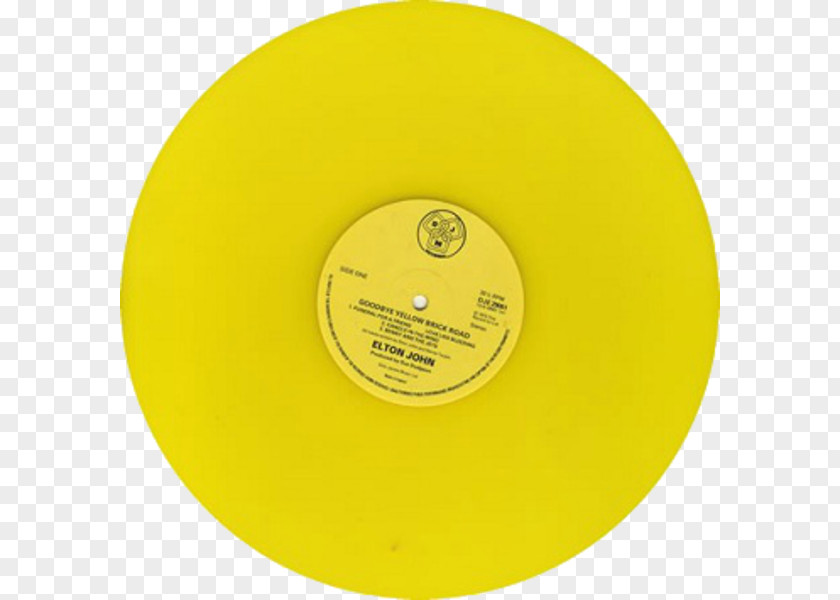 Freedom Elementary School Goodbye Yellow Brick Road Phonograph Record LP Album PNG