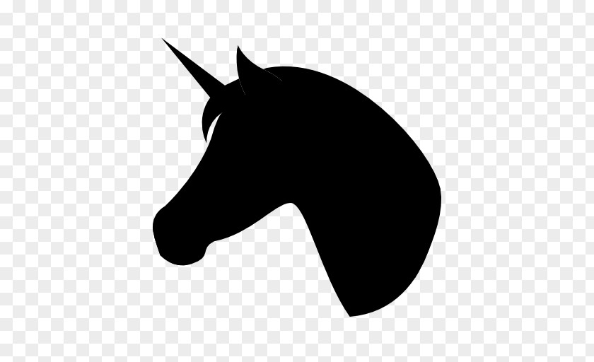 Logo Blackandwhite Unicorn PNG