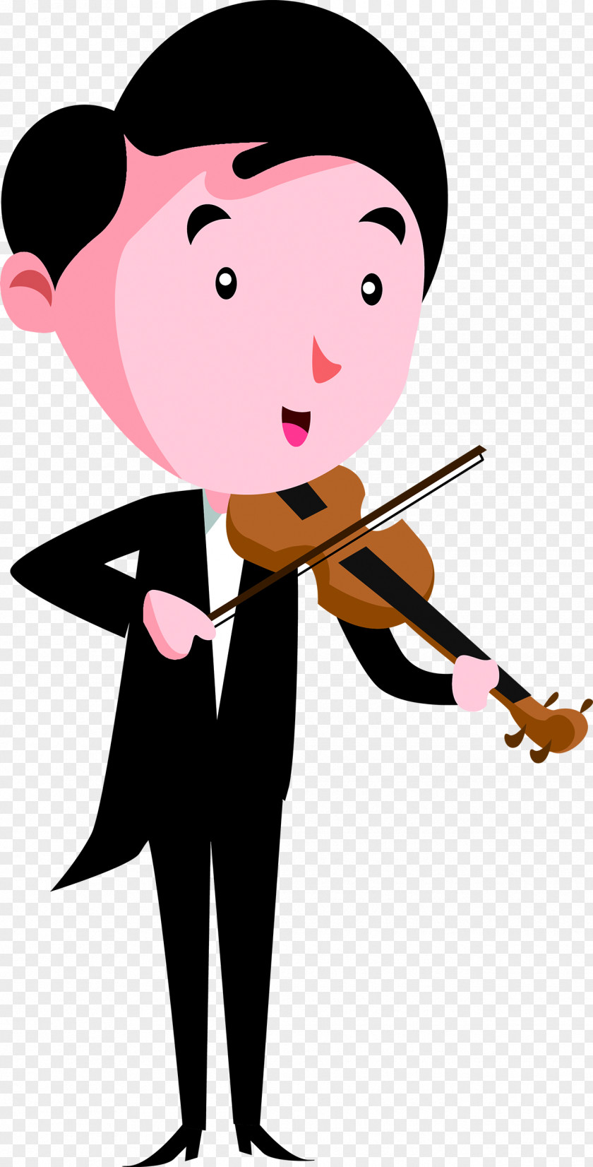 Playing A Violin Technique Euclidean Vector PNG