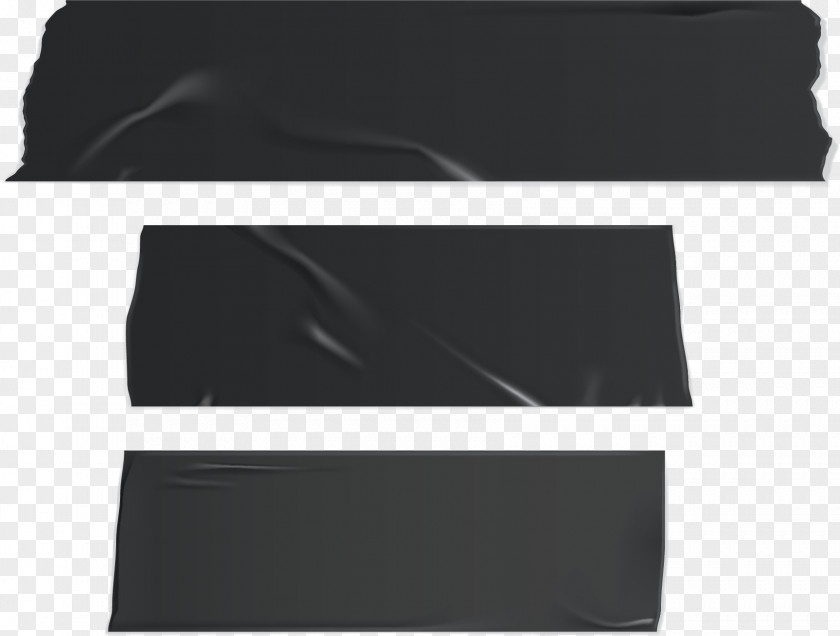 Vector Hand-painted Black Adhesive Tape PNG