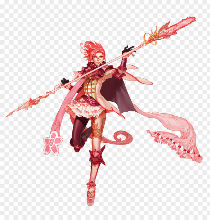 Cherry Blossoms Drawing Costume Design Figurine Legendary Creature PNG