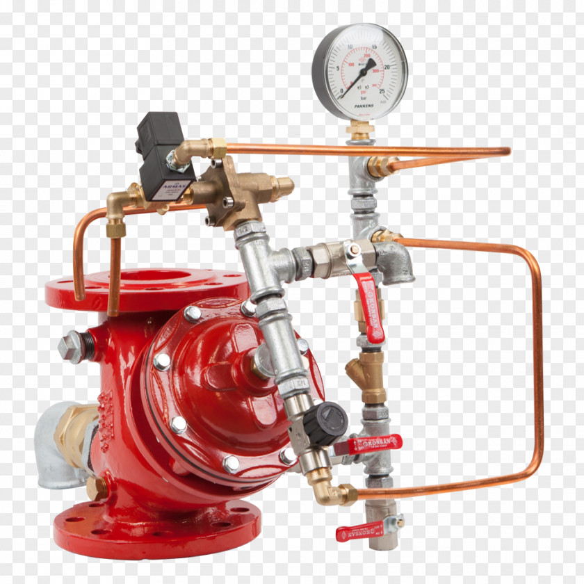Deluge Valve Fire Sprinkler System Protection Conflagration PNG