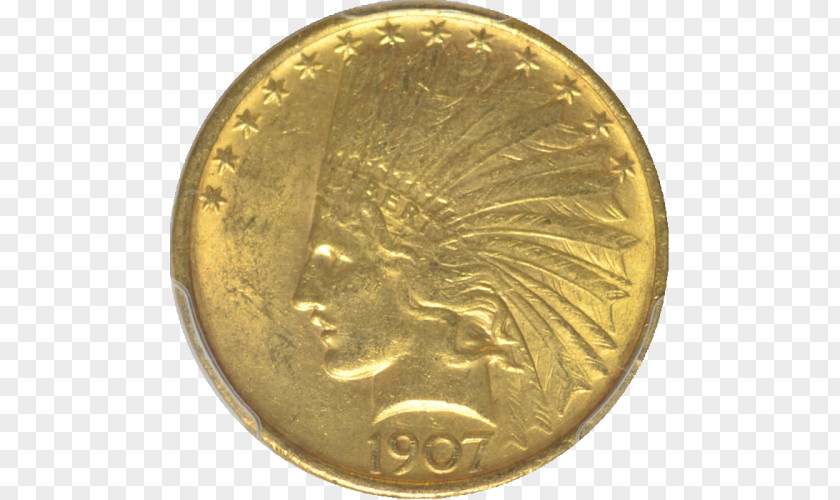 Indian Gold Coin Head Pieces American Eagle PNG