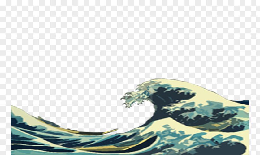 Wave The Great Off Kanagawa Wind Desktop Wallpaper PNG