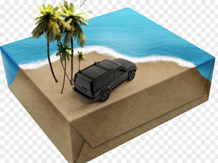 Cars On The Box Paper Packaging And Labeling Creativity PNG