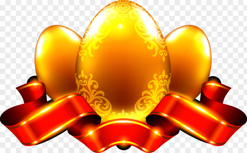 Easter Eggs Ribbon Egg Material PNG